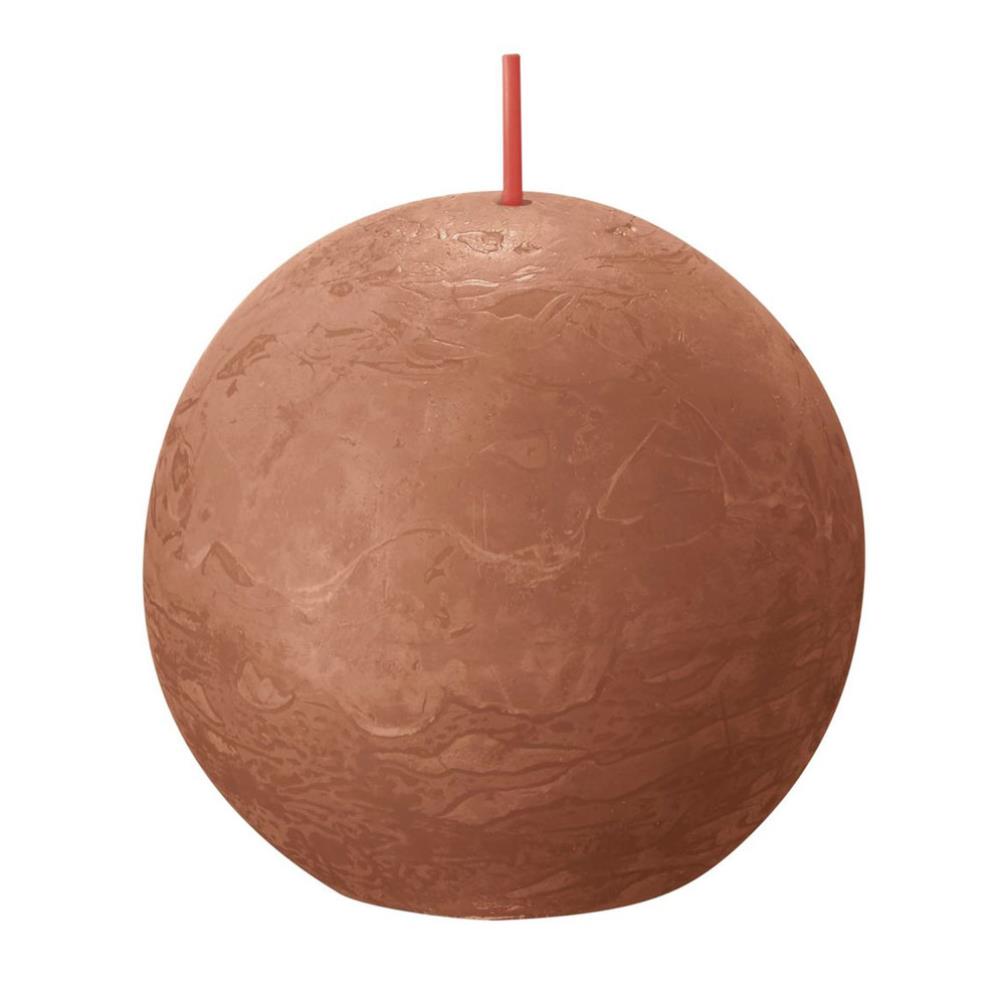 Bolsius Rusty Pink Rustic Ball Candle 8cm £4.94
